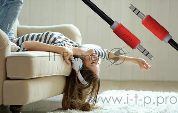 Greenconnect Кабель аудио 1.5m jack 3,5mm/jack 3,5mm черный, красные коннекторы, 28 AWG, M/M, GCR-AVC015-1.5m, экран, стерео Greenconnect Кабель аудио 1.5m jack 3,5mm/jack 3,5mm черный, красные коннекторы, 28 AWG, M/M, GCR-AVC015-1.5m, экран, стерео