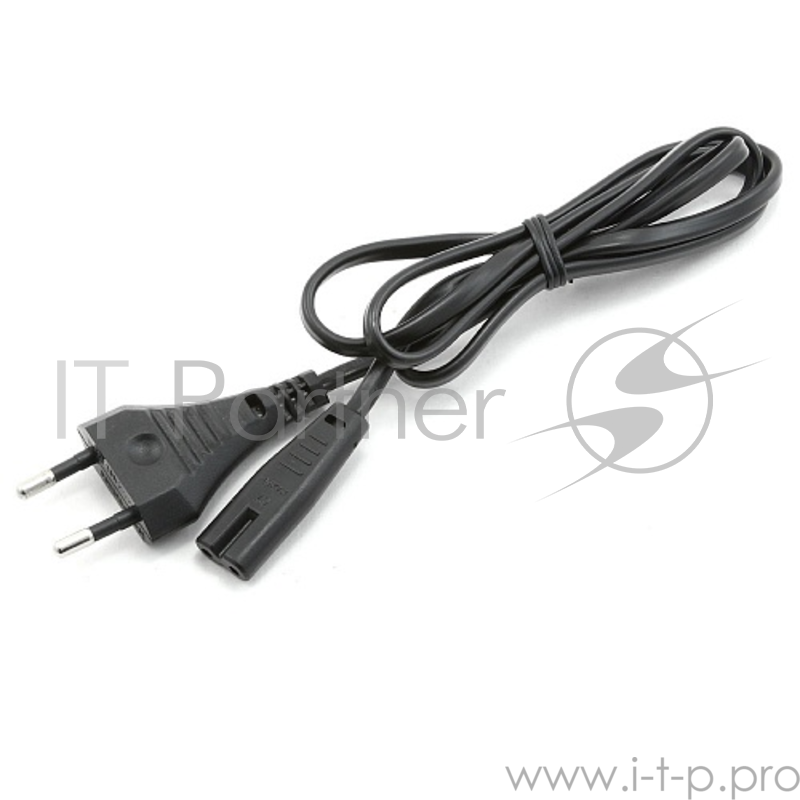 Кабель питания для ноутбуков, аудио/видео техники Power Cube RPC-184-1.8М, 1,8м, CEE 7/16 - C7, 2-pin, 2х0,75мм, черный, пакет