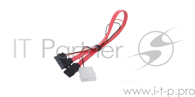Кабель соед. SATA Slimline SATA 6+7P/SATA 7P + Power for miniITX case