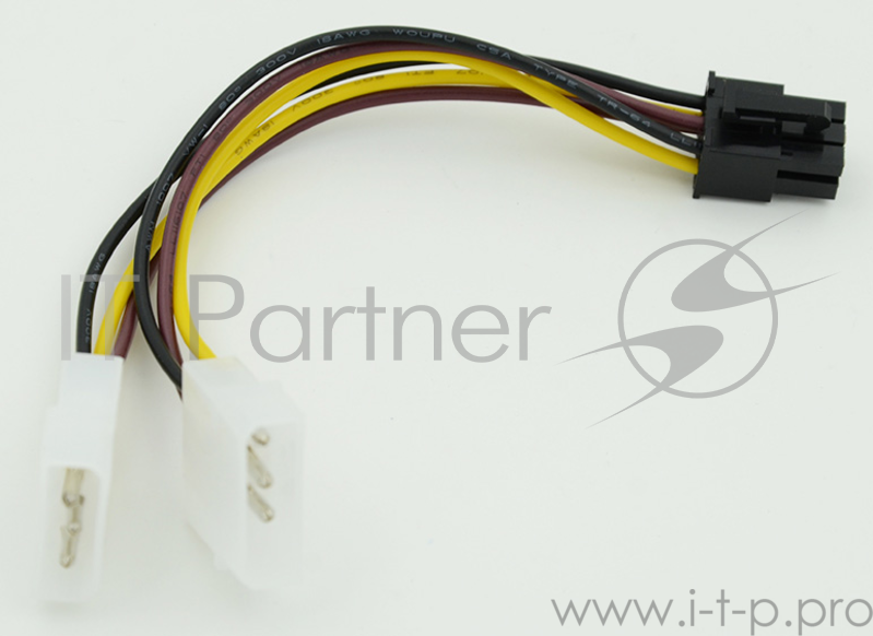 Кабель питания Molex/PCI-E 6pin 0.15м