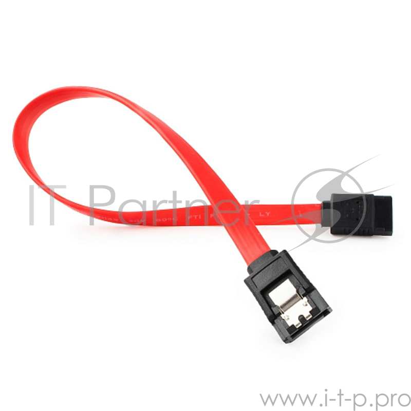 Кабель интерфейсный SATAIII Cablexpert CC-SATAM-DATA-0.3M, 30см, 7pin/7pin, защелка, пакет