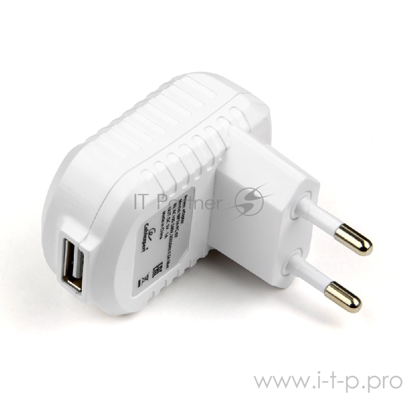 аксессуары Cablexpert Адаптер питания 100/220V - 5V USB 1 порт, 1A, черный (MP3A-PC-07)