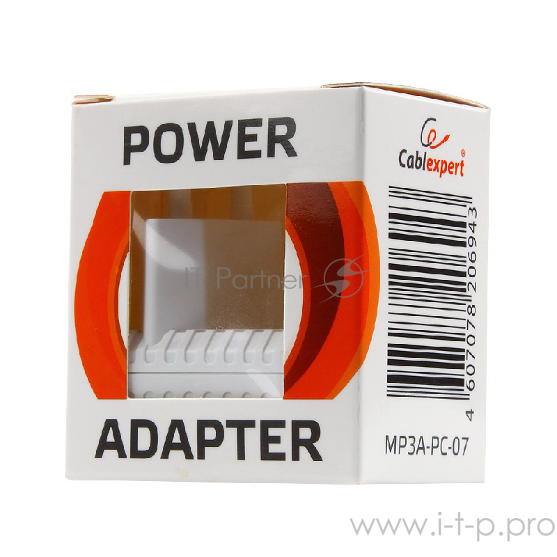 аксессуары Cablexpert Адаптер питания 100/220V - 5V USB 1 порт, 1A, черный (MP3A-PC-07)