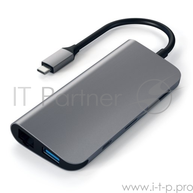 USB адаптер Satechi Aluminum Type-C Multimedia Adapter. Цвет серый космос.