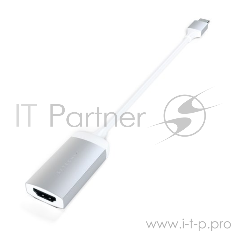 Адаптер Satechi Type-C to HDMI 4K 60HZ. Поддержка 4K/60Hz. Материал корпуса алюминий. Цвет серебряный.