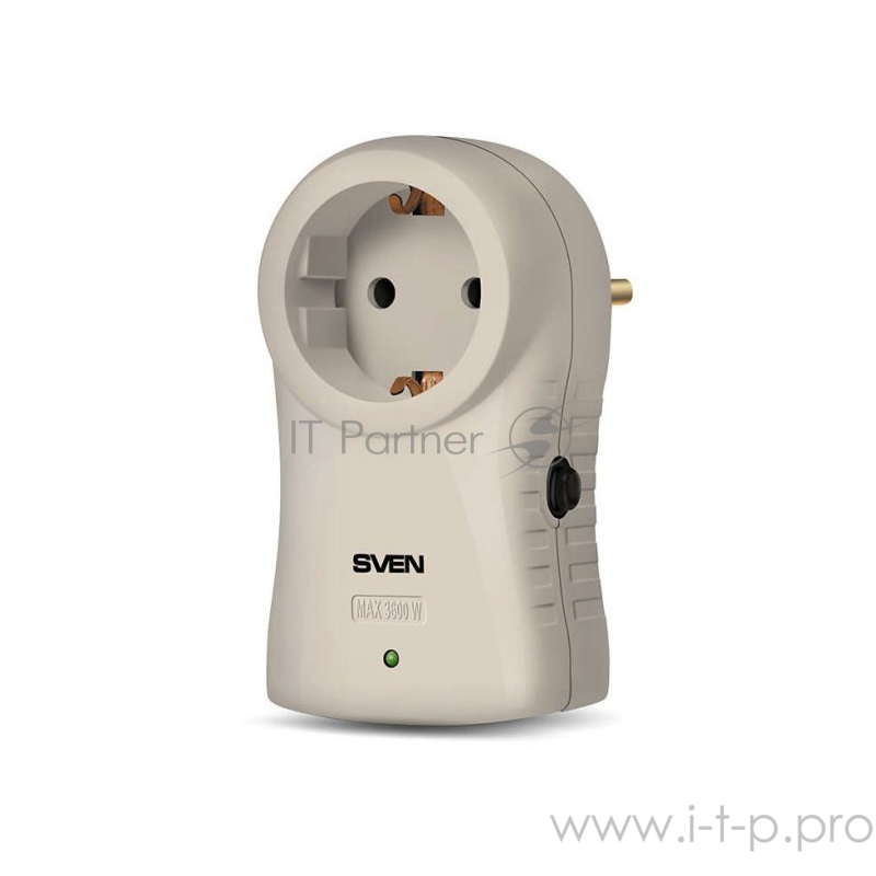 Сетевые фильтры SVEN Фильтр SVEN SF-S1 (1 розетка), серый SV-015787