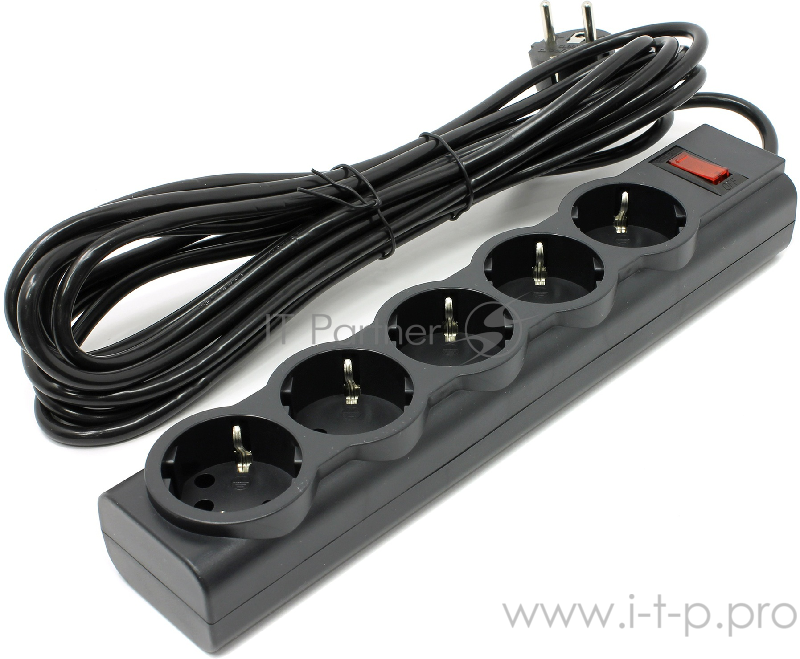 Сетевые фильтры Defender Фильтр ES Largo 5.0 м, 5 розеток, черный 99499