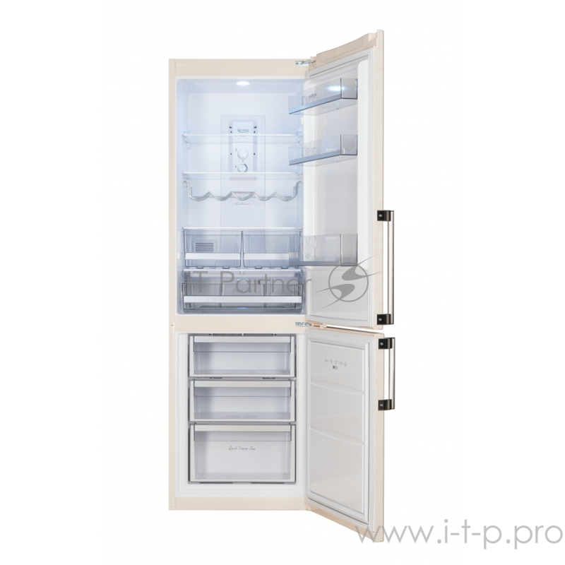 Холодильники с No Frost Vestfrost 185.5x59.5x63, объем камер 225+72, No Frost, регулировка влажности, морозильная камера снизу, бежевый