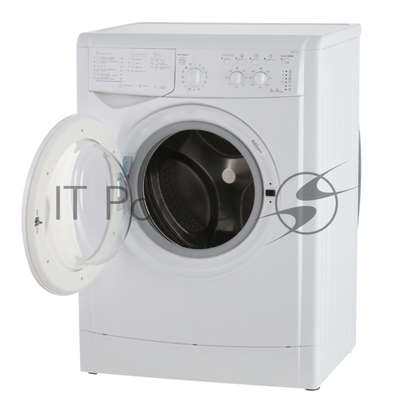 Стиральная машина INDESIT IWSC 6105 (CIS) / 85x60x45, загрузка фронтальная, 6кг, до 1000 об/мин при отжиме