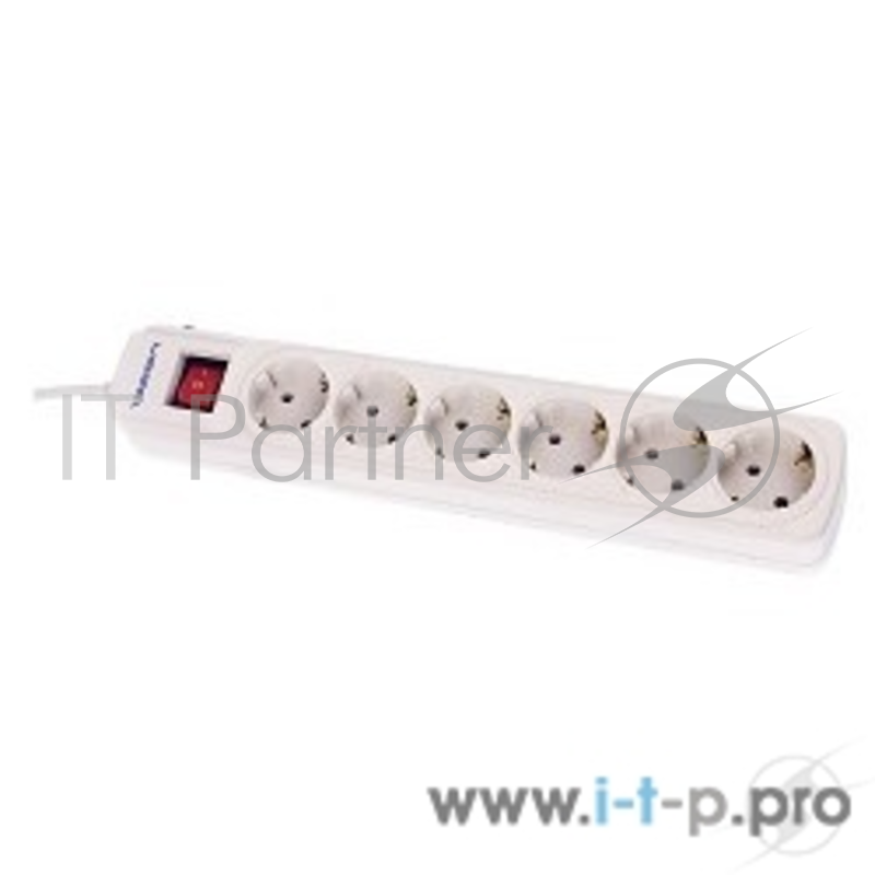 Сетевые фильтры IPPON Сетевой фильтр BK112 (6 розеток, 1.8 м) вилка UPS, белый (76879)