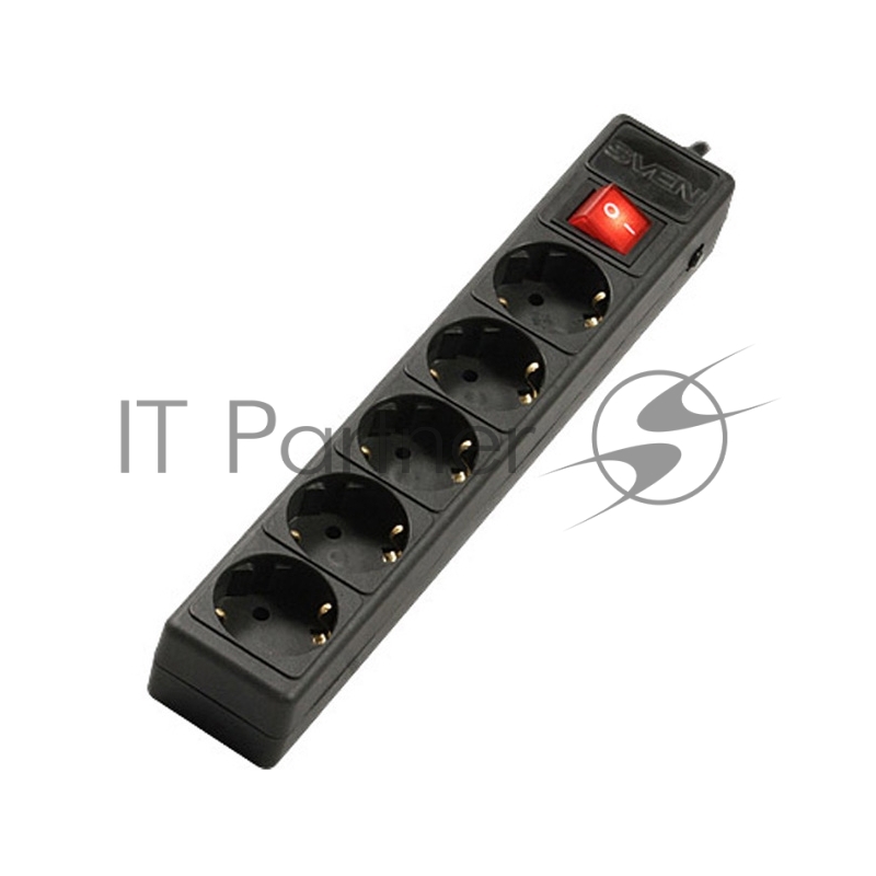 Сетевые фильтры SVEN Фильтр Optima Base 5.0m 5евророзеток, черный