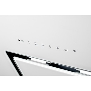 Вытяжка Kuppersberg Настенная вытяжка, ширина 60 см, отвод/рециркуляция, 900 м3/час, сенсорное управление, таймер, 5 скоростей, галогенное освещение 2х20 Вт, металлические жироулавливающие фильтры, угольный фильтр KF-СM (опция), 42-47 дБ, цвет белое