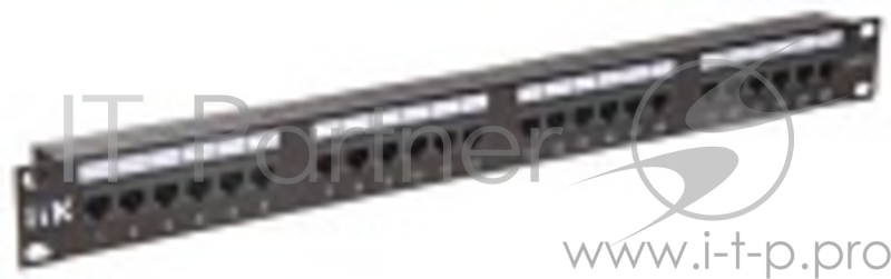 Патч-корды, Патч-панели ITK PP24-1UC6U-D05 1U патч-панель кат.6 UTP, 24 порта (Dual)