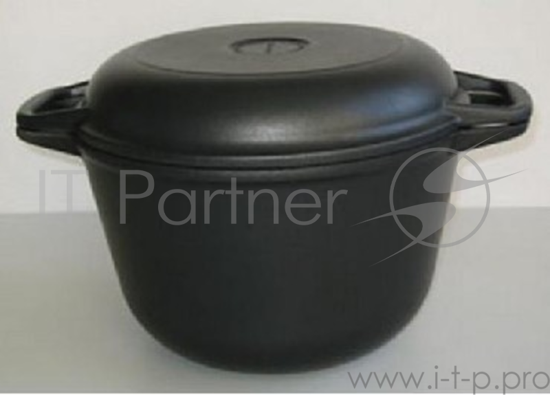 НЕВА МЕТАЛЛ ПОСУДА 6850 5,0л.(Объем 5л. С крышкой-сковородкой Антипригарное покрытие Сталафлон равномерно нагревается за счет особой конструкции корпуса по принципу