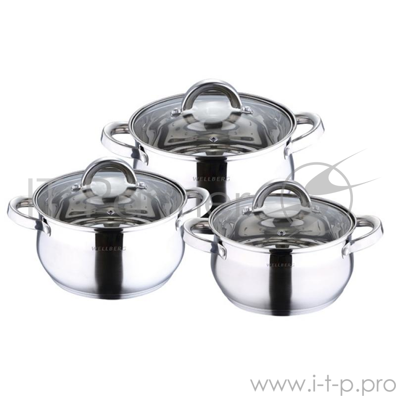 Набор кастрюль Wellberg WB-1410 Avento
