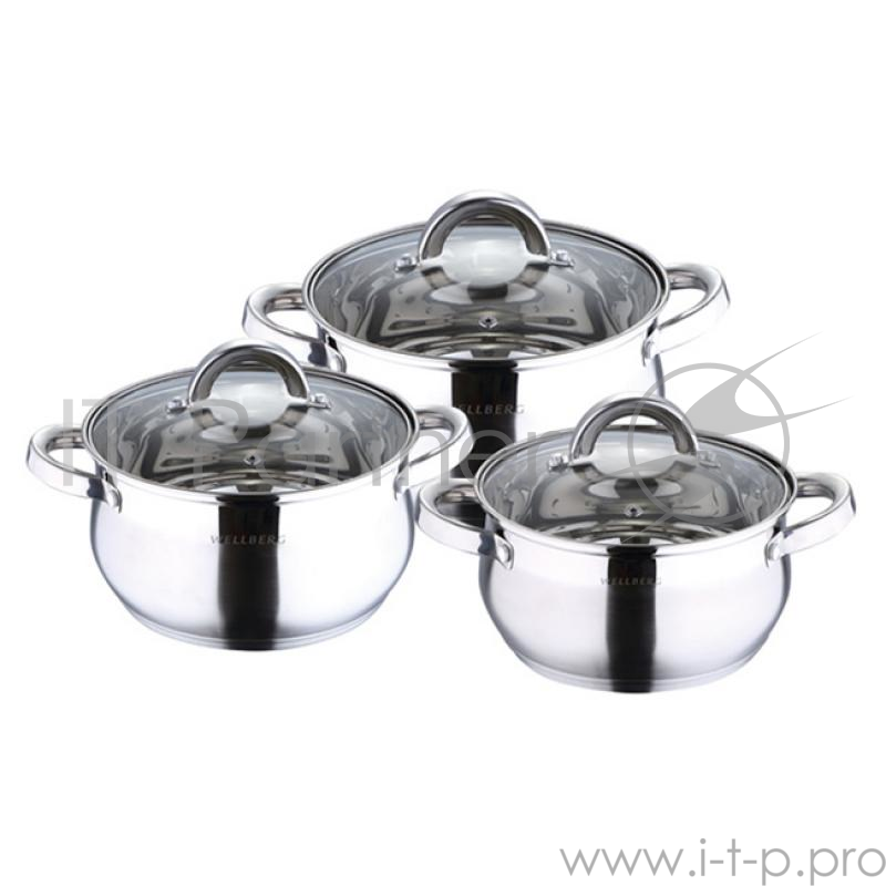 Набор кастрюль Wellberg WB-1409 Avento