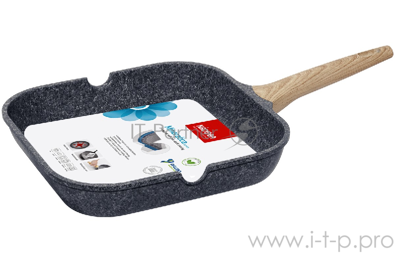Сковорода-гриль с антипригарным покрытием, 28х28 см, NADOBA, серия MINERALICA