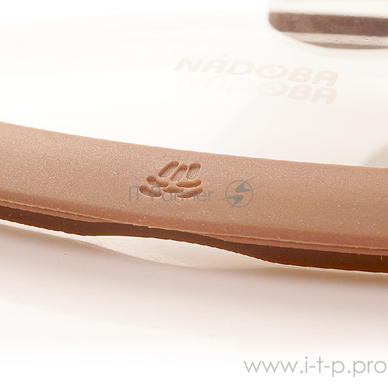 Стеклянная крышка с силиконовым ободом, 28 см, NADOBA, серия GRETA