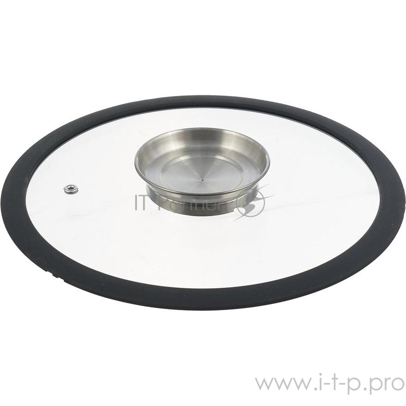 Стеклянная крышка с силиконовым ободом, 26 см, NADOBA, серия NATA