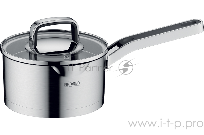 Ковш со стеклянной крышкой, 16 см/1,6 л, NADOBA, серия DONA