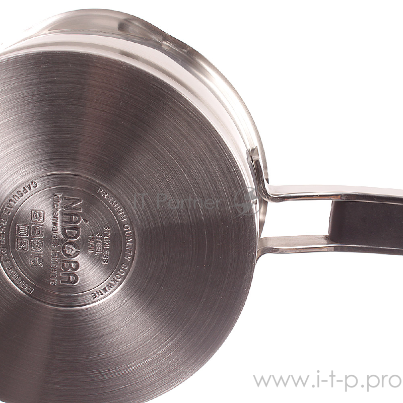 Ковш со стеклянной крышкой, 16 см/1,6 л, NADOBA, серия DONA