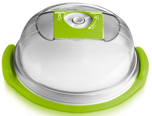 Контейнер Zepter VacSy VS-015-19 для тортов кругл. 1.6л. стекло зеленый