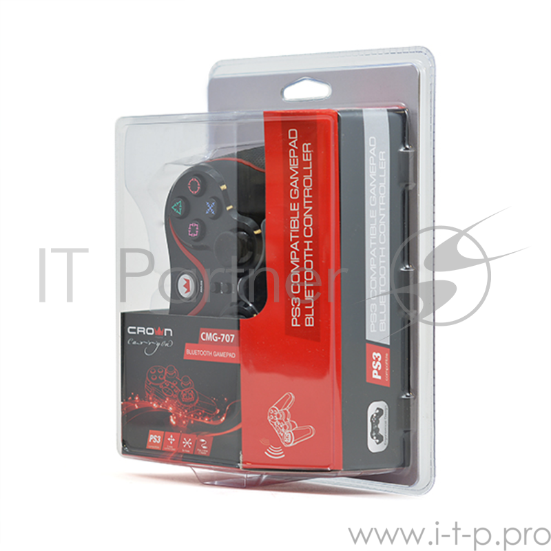 Геймпад CROWN CMG-707 {Геймпад беспроводной для PS3 vibration+simulation of six axis (one 3d sensor)}