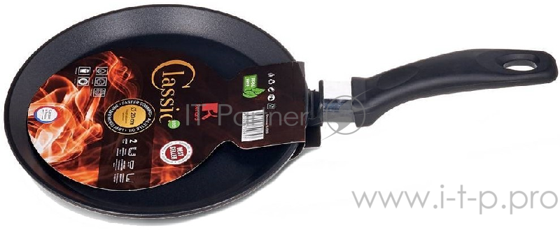 Сковорода блинная Classic 200.Черная. Ручка Бакелит.2-х слойное.Renard.