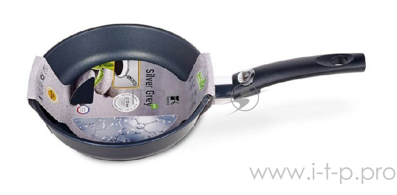 Сковорода Silver Grey глубокая со съемной ручкой 220.Под гранит.покрытие 3-х слойное.ручка из бакелита.Renard
