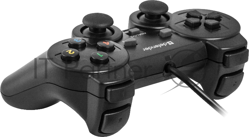 Геймпад DEFENDER Omega USB, Проводной геймпад, 12 кнопок, 2 стика 64247