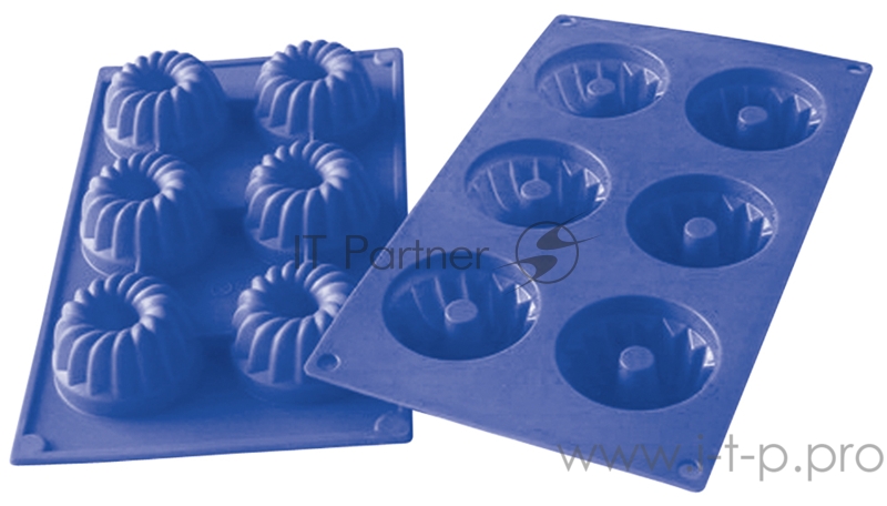 Форма REGENT INOX 93-SI-FO-24 для кексов 6 ячеек фигурные 30*17.5*3.8см