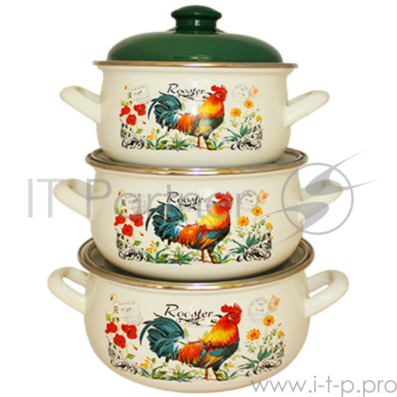 Набор посуды Interos 16366A Петушок