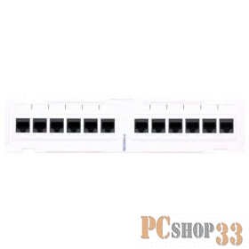Монтажное оборудование Neomax Патч панель 12 портов RJ45, Кат. 6, 10 дюймов 6PLEN120X