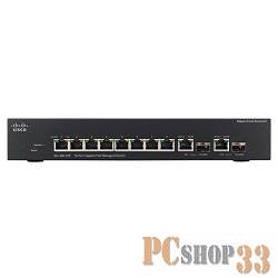 Сетевое оборудование Cisco SB SG300-10PP-K9-EU Коммутатор 10-портовый SG300-10PP 10-port Gigabit PoE+ Managed Switch