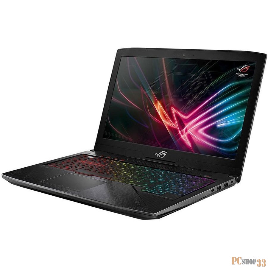 Ноутбук ASUS GL503VD-GZ368T (Core i5 7300HQ-2.50ГГц, 8ГБ, 256+1000ГБ, GFGTX1050, LAN, WiFi, BT, WebCam, 15.6 1920x1080, W10 H), черный, с рисунком