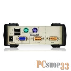 Переключатель ATEN CS82U(-AT) 2-х портовый настольный PS/2-USB-KVM-переключатель