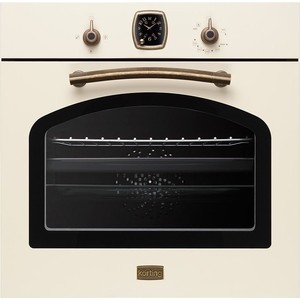 Встраиваемая газовая духовка Korting OGG 741 CRB слоновая кость+бронза