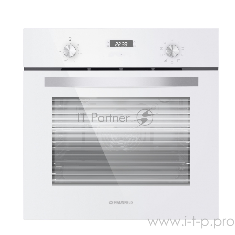 Шкаф духовой электрический MAUNFELD EOEM.589W •Тип: электрический 60 см•Тип установки: независимый•Функции: 10•Объём, л: 58•Класс энергопотребления: А•Охлаждение: тангенциальное•Таймер: электронный, сенсорный•Особенности: внутреннее стекло дверцы с т