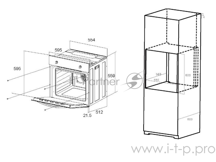 Шкаф духовой электрический MAUNFELD EOEM.589W •Тип: электрический 60 см•Тип установки: независимый•Функции: 10•Объём, л: 58•Класс энергопотребления: А•Охлаждение: тангенциальное•Таймер: электронный, сенсорный•Особенности: внутреннее стекло дверцы с т