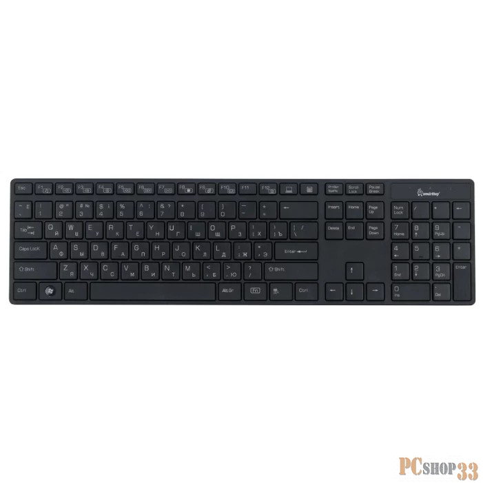 Клавиатуры, мыши Клавиатура проводная мультимедийная Smartbuy 204 черная USB SBK-204US-K