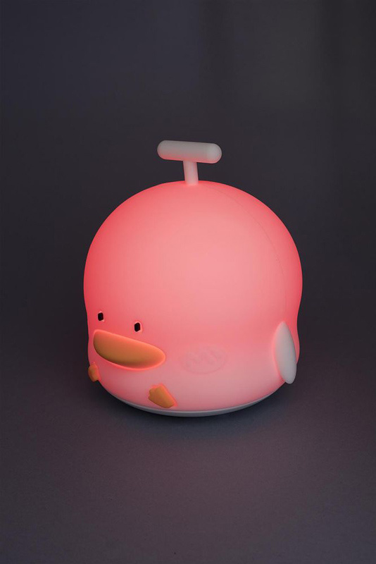 Ночник Lucia Мяшки-светяшки Утёнок-Певец 130 силикон белый