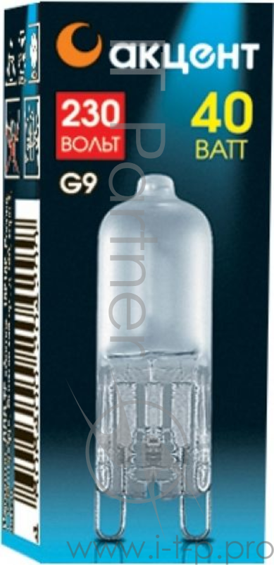 Лампа галогенная АКЦЕНТ JCD 230В 40W G9 FR капсульная матовая