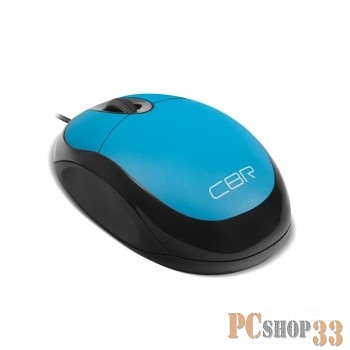Мышь CBR CM 102 Blue USB {Мышь, оптика, 1200dpi, офисн., провод 1,3м}