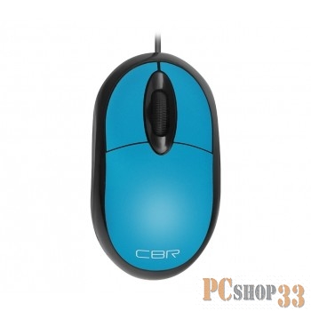 Мышь CBR CM 102 Blue USB {Мышь, оптика, 1200dpi, офисн., провод 1,3м}