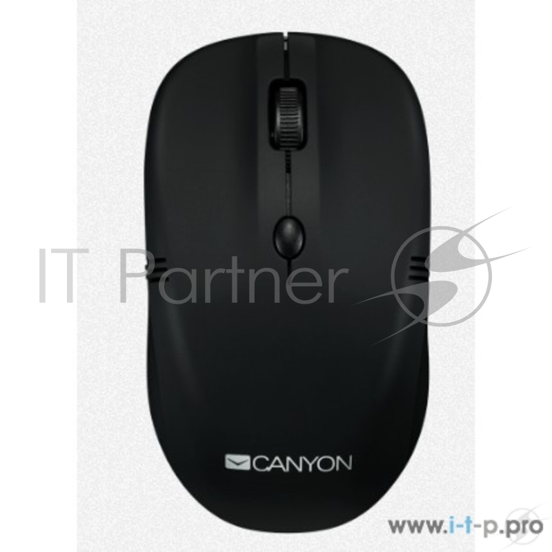 Клавиатуры, мыши CANYON CNE-CMSW03B Мышь беспроводная оптическая, 4 кнопки, разрешение 800/1200/1600 dpi