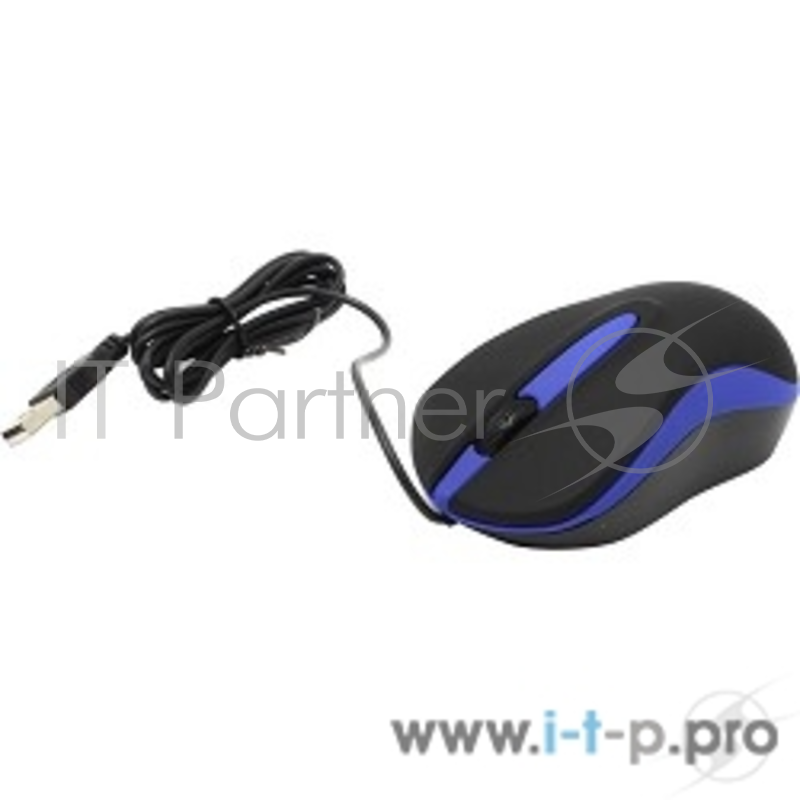 Мышь проводная Smartbuy ONE 329 черно-синяя SBM-329-KB