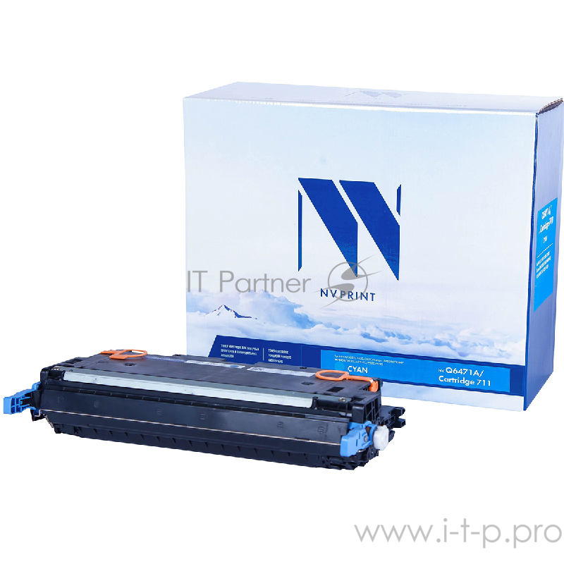 Картридж NVPrint совместимый HP Q6471A/Canon 711 Cyan для LaserJet Color 3505/3505x/3505n/3505dn/3600/3 LBP-5300/5360/MF-9130/9170/922 (4000k)