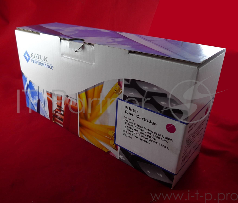 Тонер-картридж Oki C5550/C5800/C5900 5K (magenta) (Katun)
