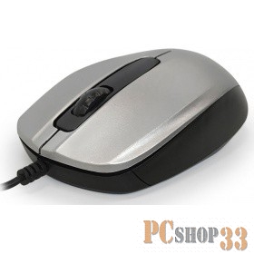Мышь CBR CM 117 Silver USB, Мышь, оптика, офисн., 1200dpi, провод 1,15 м