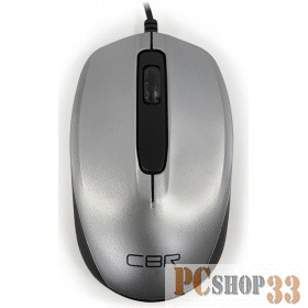 Мышь CBR CM 117 Silver USB, Мышь, оптика, офисн., 1200dpi, провод 1,15 м